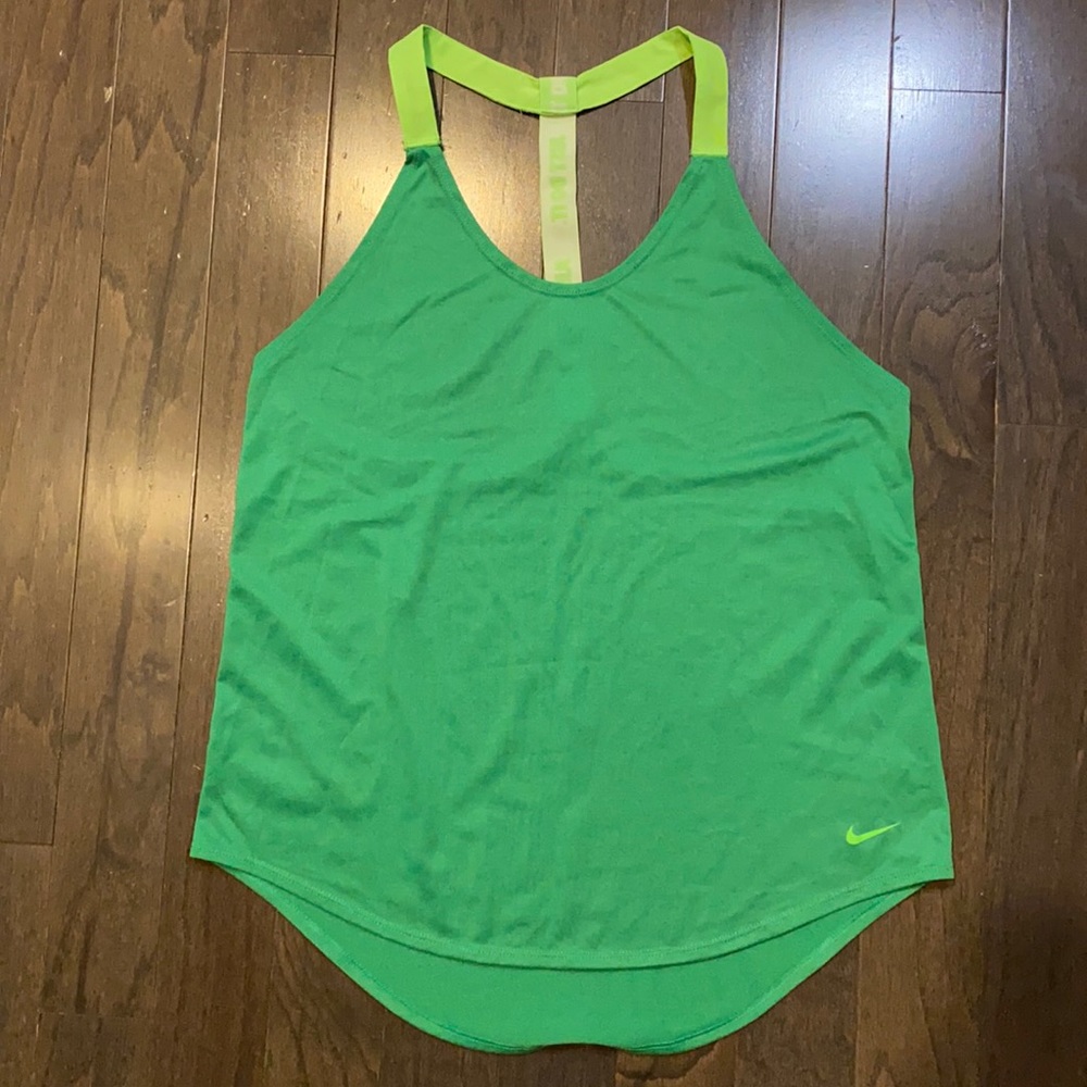 Nike Dri-Fit Tank Top Green Medium